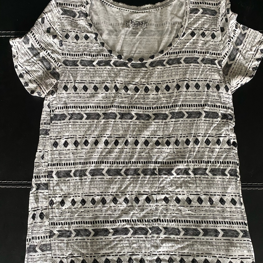 White arrow top
